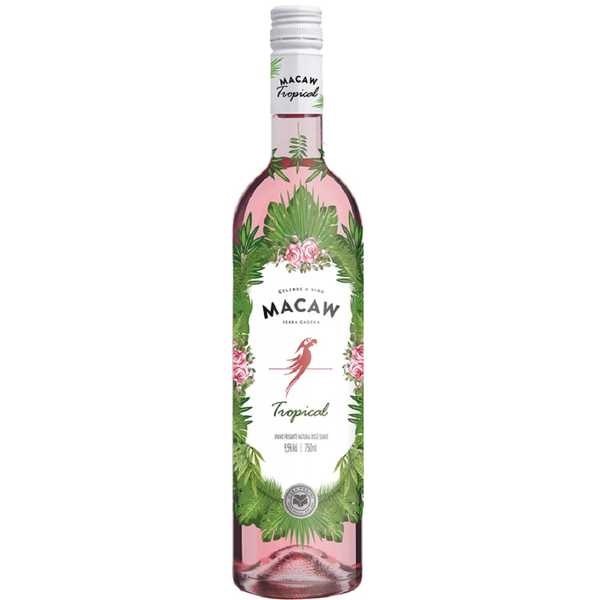 Vinho Rosé Frisante Tropical 750ml 1 UN Macaw