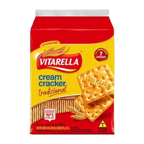 Biscoito Cream Cracker Vitarella Tradicional 350g 1 UN - Gimba