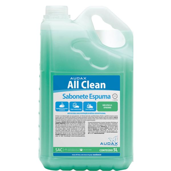 Sabonete Espuma Audax Erva Doce All Clean 5L 1 UN - Gimba