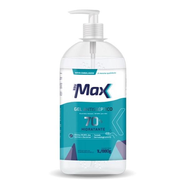 マグバーム Álcool em Gel Edumax 70% Antisséptico 1L 1 UN - Gimba