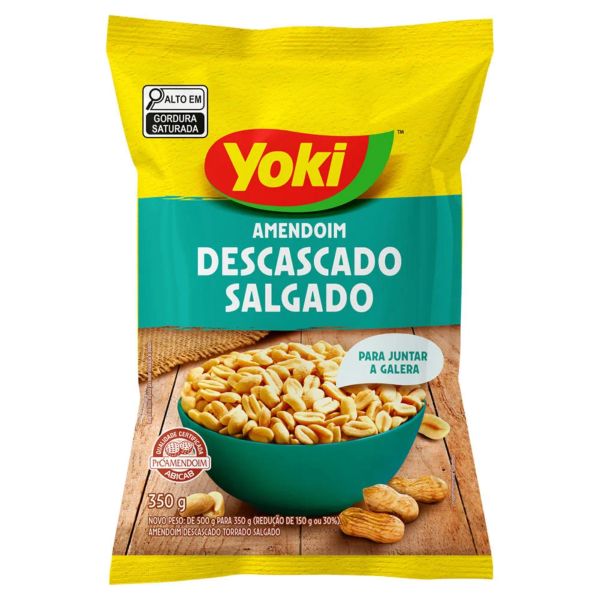 Amendoim Descascado Yoki Salgado 350g 1 UN - Gimba